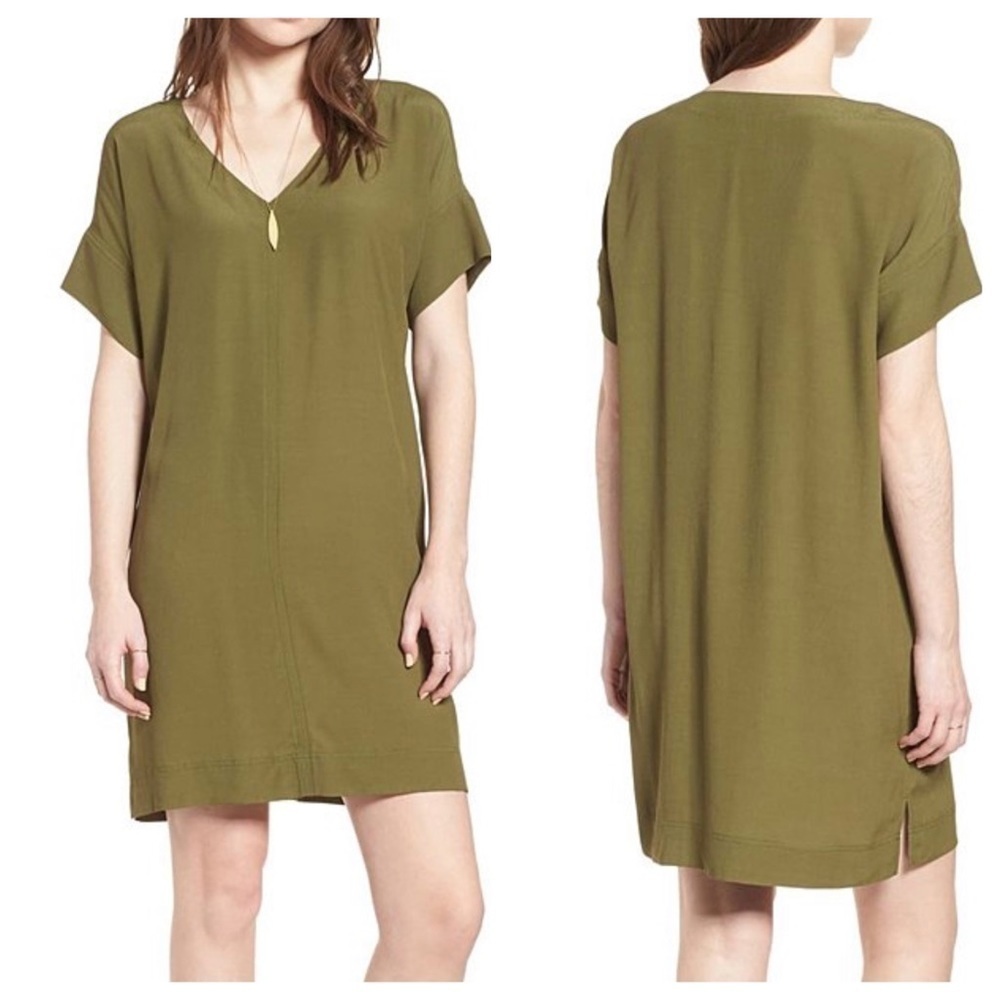NEW Madewell Olive Green T-shirt Dress US S